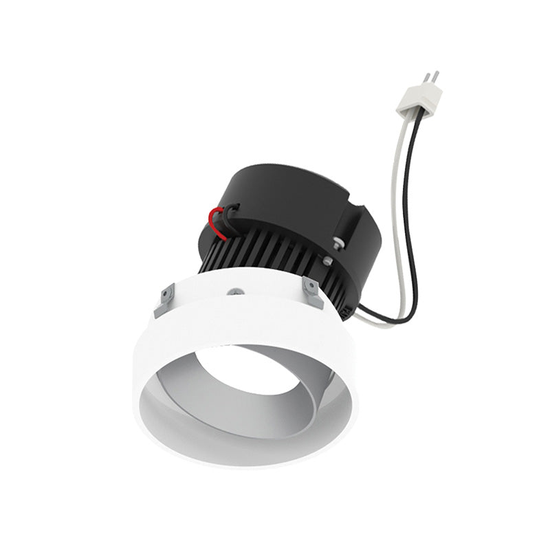 Nora NPRLV-4RTLA 4" Pearl 10W LED Round Trimless Adjustable Retrofit, 1150 Lumens, 12V - Haze Adjustable / Bright White Reflector