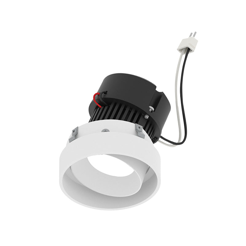 Nora NPRLV-4RTLA 4" Pearl 10W LED Round Trimless Adjustable Retrofit, 1150 Lumens, 12V - Warm White