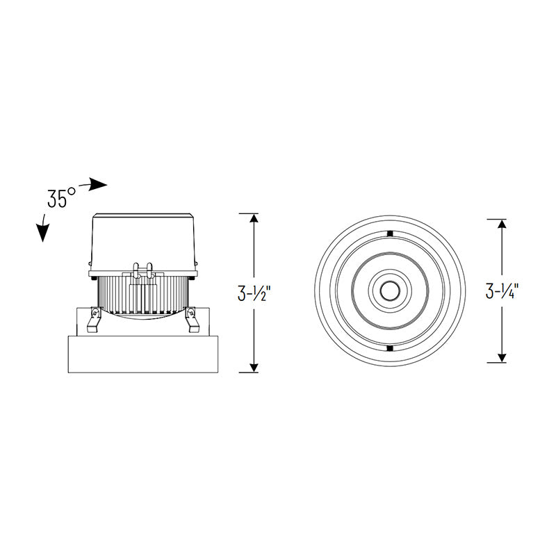 Nora NPRLV-4RTLA 4" Pearl 10W LED Round Trimless Adjustable Retrofit, 1150 Lumens, 12V