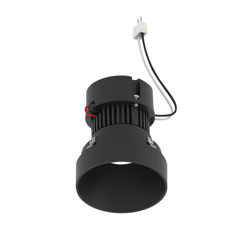 Nora NPRLV-4RTLNDC 4" Pearl 10W LED Round Trimless Retrofit Downlight, 1150 Lumens, 12V - Black