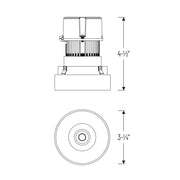 Nora NPRLV-4RTLNDC 4" Pearl 10W LED Round Trimless Retrofit Downlight, 1150 Lumens, 12V