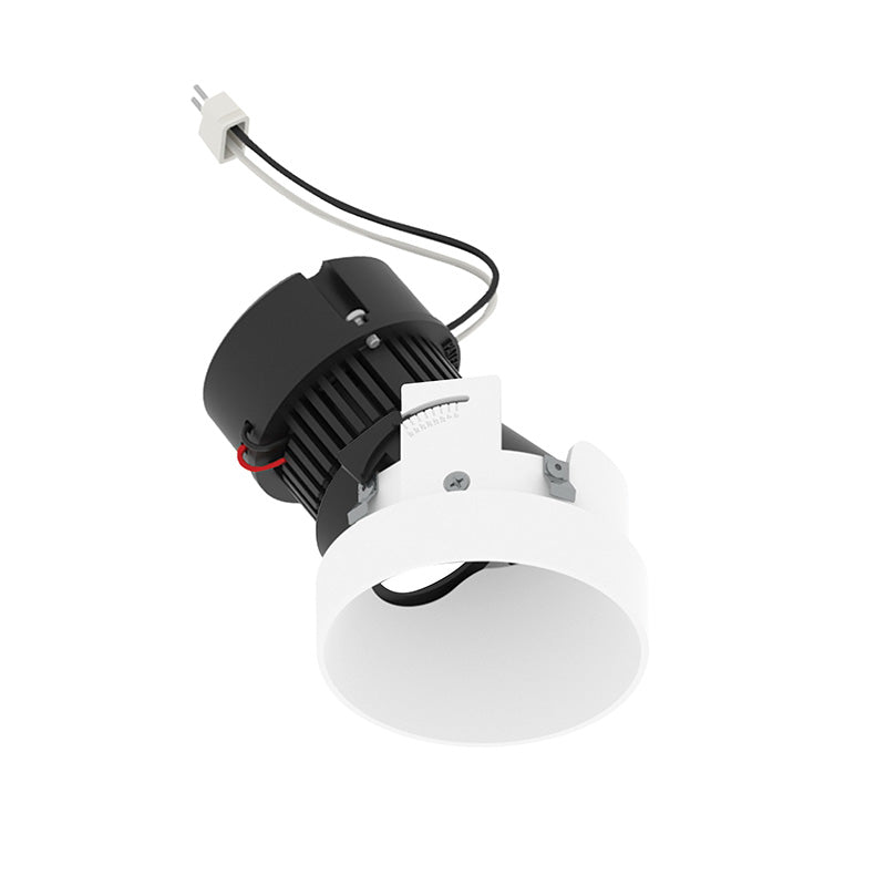 Nora NPRLV-4RTSLA 4" Pearl 10W LED Round Trimless Adjustable Slot Retrofit, 1050 Lumens, 12V - Bright White