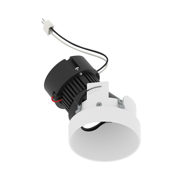 Nora NPRLV-4RTSLA 4" Pearl 10W LED Round Trimless Adjustable Slot Retrofit, 1050 Lumens, 12V - Warm White