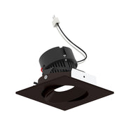 Nora NPRLV-4SC 4" Pearl 10W LED Square Adjustable Cone Retrofit, 1250 Lumens, 12V - Bronze