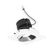 Nora NPRLV-4SC 4" Pearl 10W LED Square Adjustable Cone Retrofit, 1250 Lumens, 12V - Specular Clear Reflector/ Bright White Flange