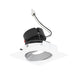 Nora NPRLV-4SC 4" Pearl 10W LED Square Adjustable Cone Retrofit, 1250 Lumens, 12V - Haze Reflector/ Bright White Flange