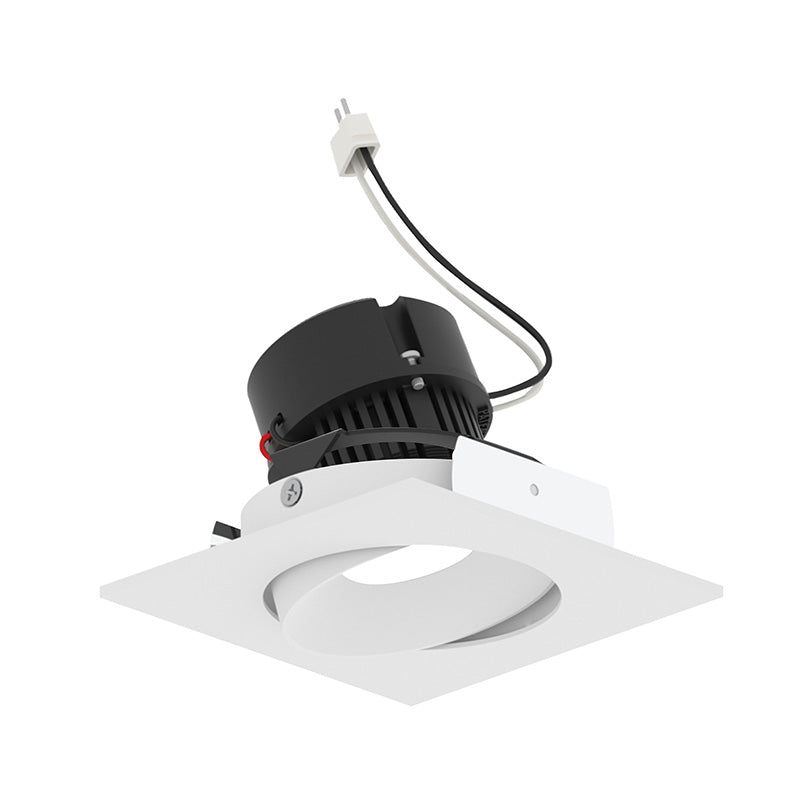 Nora NPRLV-4SC 4" Pearl 10W LED Square Adjustable Cone Retrofit, 1250 Lumens, 12V - Warm White