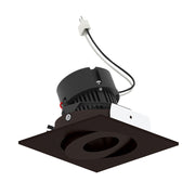 Nora NPRLV-4SGCDX 4" Pearl 10W LED Square Adjustable Gimbal Retrofit, Comfort Dim, 600 Lumens, 12V - Bronze