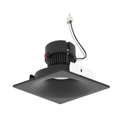 Nora NPRLV-4SNBCDX 4" Pearl 10W LED Square Bullnose Retrofit, Comfort Dim, 750 Lumens, 12V - Black