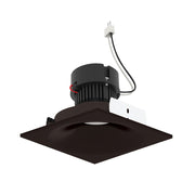 Nora NPRLV-4SNBCDX 4" Pearl 10W LED Square Bullnose Retrofit, Comfort Dim, 750 Lumens, 12V - Bronze