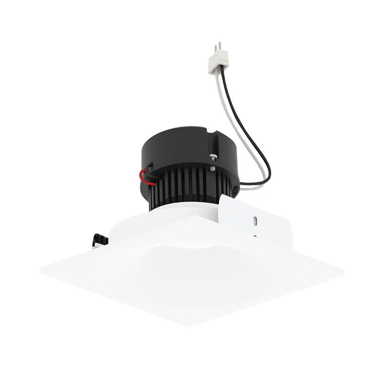 Nora NPRLV-4SNBCDX 4" Pearl 10W LED Square Bullnose Retrofit, Comfort Dim, 750 Lumens, 12V - Bright White