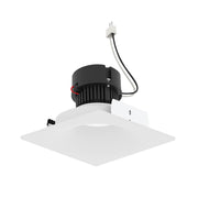 Nora NPRLV-4SNBCDX 4" Pearl 10W LED Square Bullnose Retrofit, Comfort Dim, 750 Lumens, 12V - Warm White
