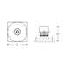Nora NPRLV-4SNB 4" Pearl 10W LED Square Bullnose Retrofit, 1250 Lumens, 12V