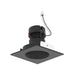 Nora NPRLV-4SNDC 4" Pearl 10W LED Square Retrofit Reflector with Round Aperture, 1150 Lumens, 12V - Black