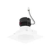 Nora NPRLV-4SNDC 4" Pearl 10W LED Square Retrofit Reflector with Round Aperture, 1150 Lumens, 12V - Bright White