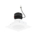 Nora NPRLV-4SNDC 4" Pearl 10W LED Square Retrofit Reflector with Round Aperture, 1150 Lumens, 12V - Bright White