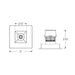 Nora NPRLV-4SNDSQCDX 4" Pearl 10W LED Square Retrofit Reflector with Square Aperture, Comfort Dim, 700 Lumens, 12V