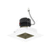 Nora NPRLV-4SNDSQ 4" Pearl 10W LED Square Retrofit Reflector with Square Aperture, 1150 Lumens, 12V - Champagne Haze Reflector / Bright White Flange