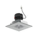 Nora NPRLV-4SNDSQ 4" Pearl 10W LED Square Retrofit Reflector with Square Aperture, 1150 Lumens, 12V - Haze Reflector / Natural Metal Flange