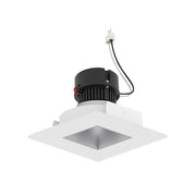 Nora NPRLV-4SNDSQ 4" Pearl 10W LED Square Retrofit Reflector with Square Aperture, 1150 Lumens, 12V - Haze Reflector / Warm White Flange