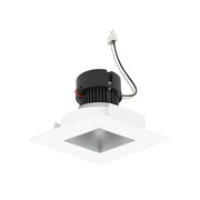 Nora NPRLV-4SNDSQ 4" Pearl 10W LED Square Retrofit Reflector with Square Aperture, 1150 Lumens, 12V - Haze Reflector / Bright White Flange