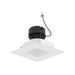 Nora NPRLV-4SNDSQ 4" Pearl 10W LED Square Retrofit Reflector with Square Aperture, 1150 Lumens, 12V - Warm White / Warm White Flange