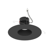 Nora NPRLV-56RNDC 5"/6" Pearl 10W LED Round Retrofit Reflector with Round Aperture, 1150 Lumens, 12V - Black