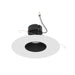 Nora NPRLV-56RNDCCDX 5"/6" Pearl 10W LED Round Retrofit Reflector with Round Aperture, Comfort Dim, 700 Lumens, 12V - Black Reflector / Warm White Flange