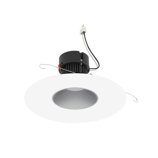 Nora NPRLV-56RNDCCDX 5"/6" Pearl 10W LED Round Retrofit Reflector with Round Aperture, Comfort Dim, 700 Lumens, 12V - Haze Reflector/ Bright White Flange
