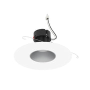 Nora NPRLV-56RNDC 5"/6" Pearl 10W LED Round Retrofit Reflector with Round Aperture, 1150 Lumens, 12V - Haze Reflector/ Bright White Flange