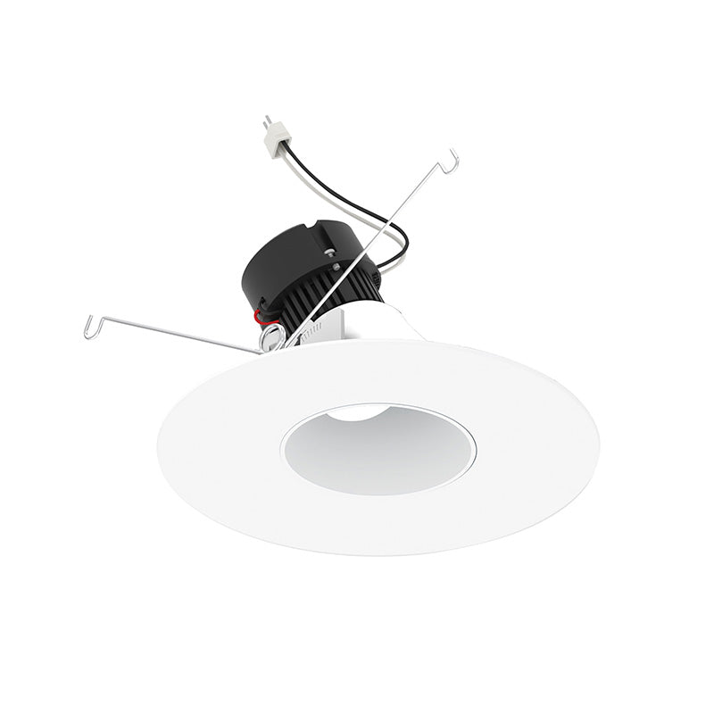 Nora NPRLV-56RSLACDX 5"/6" Pearl 10W LED Round Adjustable Slot Retrofit, Comfort Dim, 600 Lumens, 12V - Bright White