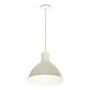 Nora NRLM-10 10" 23W RLM LED Shade, 120V/277V, Cable Mount - White/White