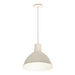 Nora NRLM-10 10" 36W RLM LED Shade, 120V/277V, Cable Mount - White/White
