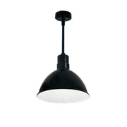 Nora NRLM-10 10" 36W LED RLM Shade, 120V/277V, Stem Mount - Black/White