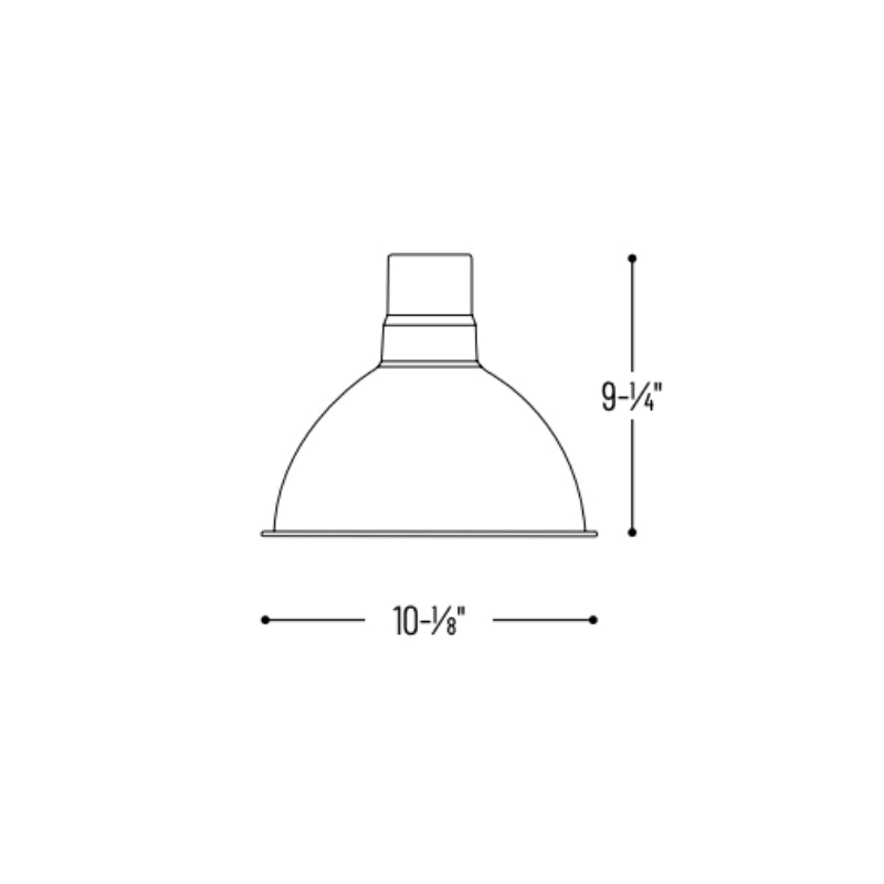 Nora NRLM-10 10" 23W RLM LED Shade, 120V/277V, Cable Mount