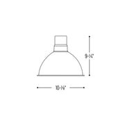 Nora NRLM-10 10" 36W RLM LED Shade, 120V/277V, Cable Mount