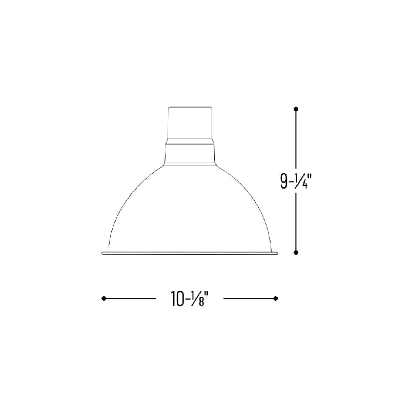 Nora NRLM-10 10" 36W LED RLM Shade, 120V/277V, Stem Mount