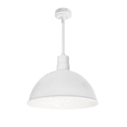 Nora NRLM-16 16" 27W LED RLM Shade, 120V/277V, Stem Mount - White/White