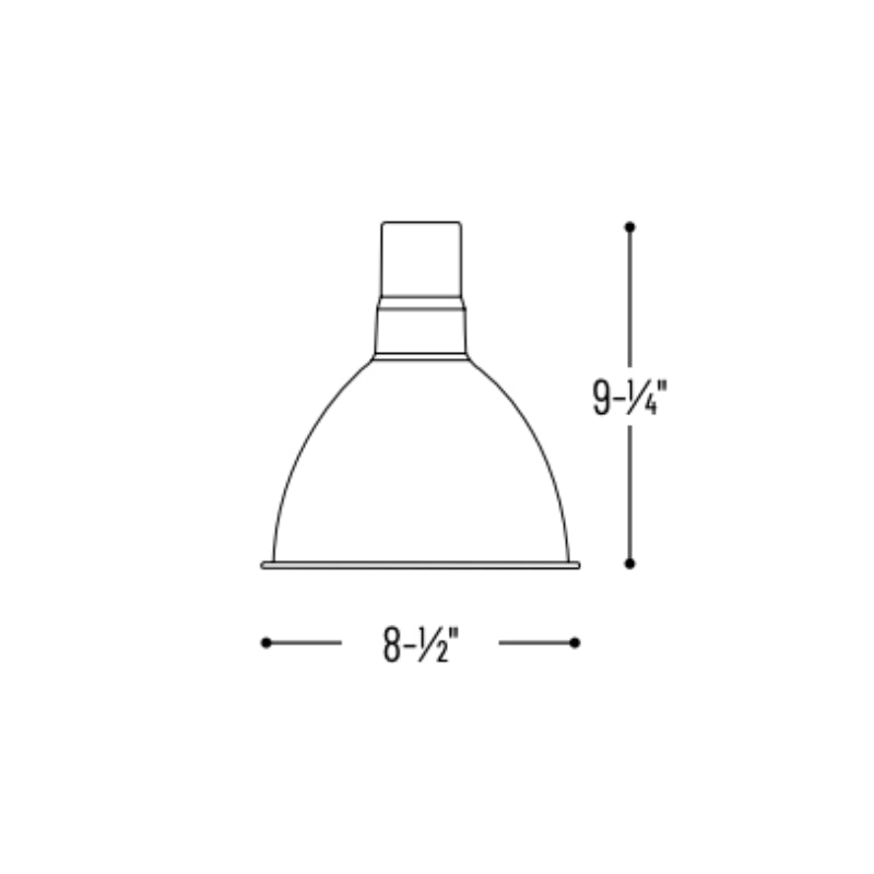 Nora NRLM-8  8" 15W RLM LED Shade, 120V/277V, Cable Mount