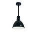 Nora NRLM-8  8" 15W RLM LED Shade, 120V/277V, Stem Mount - Black/White