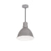 Nora NRLM-8  8" 15W RLM LED Shade, 120V/277V, Stem Mount - Gun Metal/White