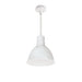 Nora NRLM-8  8" 15W RLM LED Shade, 120V/277V, Stem Mount - White/White