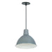 Nora NRLM-10 10" 36W RLM LED Shade, 120V/277V, Cable Mount - Gun Metal/White