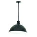 Nora NRLM-16 16" 48W LED RLM Shade, 120V/277V, Cable Mount - Black/White