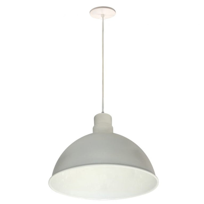 Nora NRLM-16 16" 48W LED RLM Shade, 120V/277V, Cable Mount - White/White