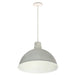 Nora NRLM-16 16" 48W LED RLM Shade, 120V/277V, Cable Mount - White/White