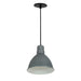Nora NRLM-8  8" 15W RLM LED Shade, 120V/277V, Cable Mount - Gun Metal/White