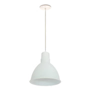 Nora NRLM-8  8" 15W RLM LED Shade, 120V/277V, Cable Mount - White/White