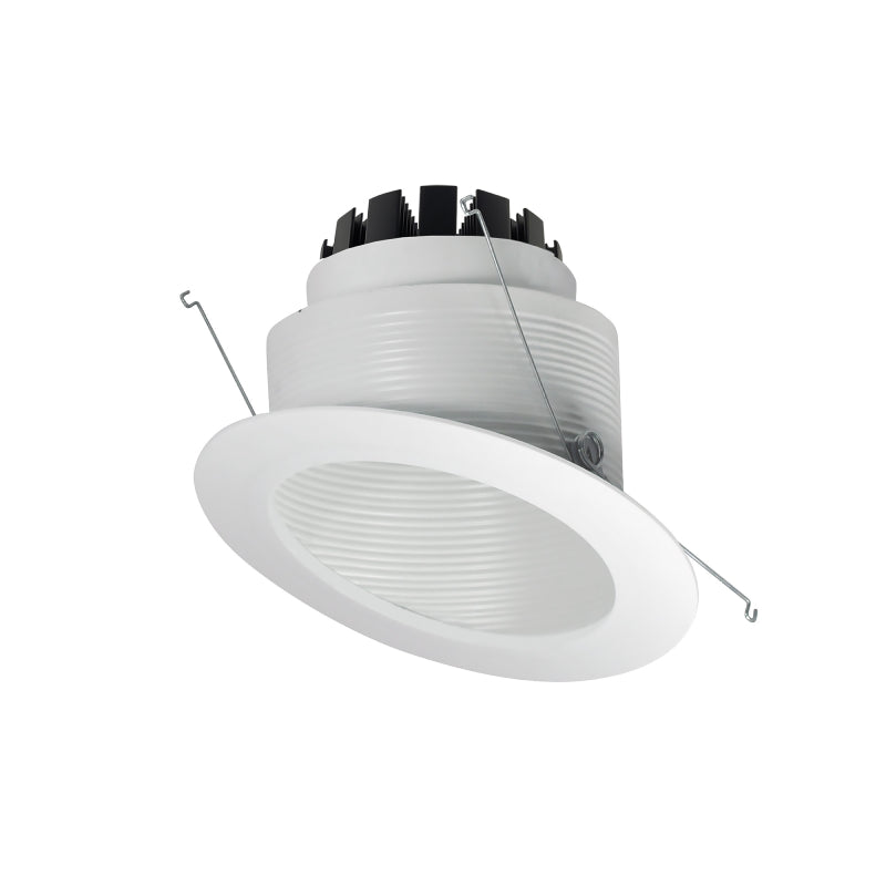 Nora NRM3-6S2 6" 11W Marquise III COB LED Sloped Baffle, 900 Lumen - White/White