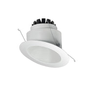 Nora NRM3-6S2 6" 16W Marquise III COB LED Sloped Baffle, 1200 Lumen - White/White